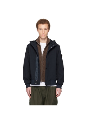 Stone Island Navy 4100118 Light Soft Shell-R e.dye Technology Jacket