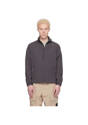 Stone Island Gray 1200035 Recycled Stretch Nylon Tela S.I. Stellina Jacket
