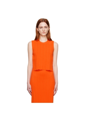 FRAME Orange Cutout Tank Top