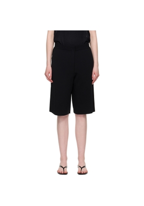 TOTEME Black Knit Shorts