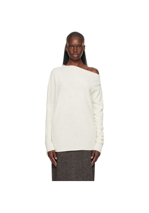 Lauren Manoogian Off-White Askew Boatneck Sweater