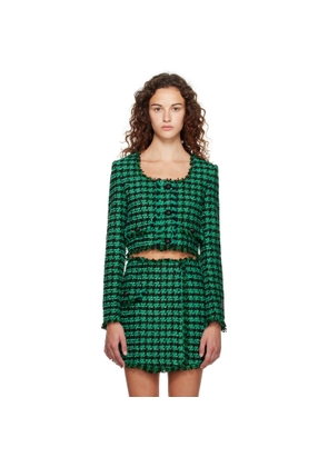 MSGM Green Check Jacket