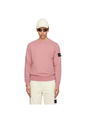 Stone Island Pink 6100060 Organic Cotton Fleece Sweatshirt