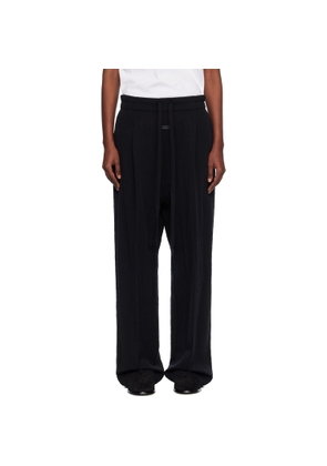 Fear of God Black Tencel Nylon Drawstring Straight Trousers