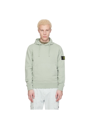 Stone Island Green 6100062 Organic Cotton Fleece Hoodie