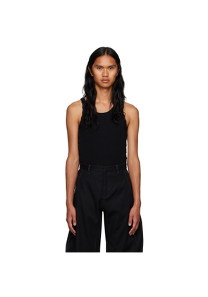 Dion Lee Black Bichrome Tank Top