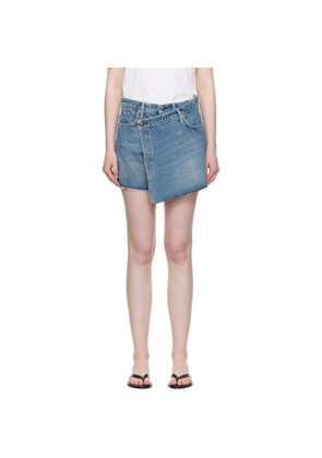 rag & bone Blue Belinda Denim Mini Skort