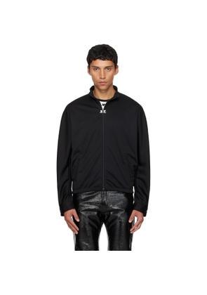 Courrèges Black Interlock Tracksuit Jacket
