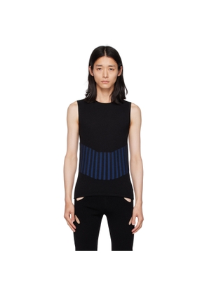 Dion Lee Black Bone Tank Top