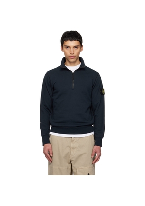 Stone Island Navy 6100070 Cotton Fleece Sweatshirt
