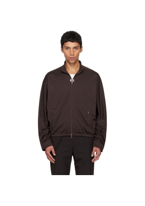 Courrèges Brown Interlock Tracksuit Jacket