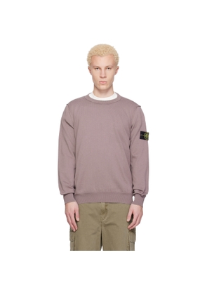 Stone Island Purple 5100053 Soft Organic Cotton Sweater