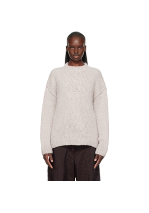 Lauren Manoogian Purple Handknit Crewneck Sweater