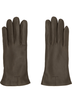 TOTEME Brown Leather Gloves