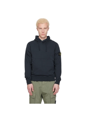 Stone Island Navy 6100062 Organic Cotton Fleece Hoodie