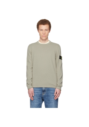 Stone Island Beige 5100052 Organic Cotton Sweater