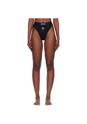 Marine Serre Black Moon Logo Stretched Jersey High-Waist Briefs