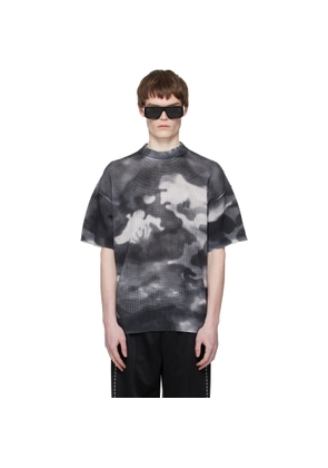 AMIRI Gray Camo Oversized T-shirt