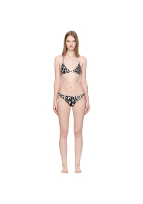 TOM FORD Black & Off-White Triangle Bikini