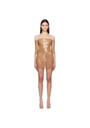 Poster Girl Brown Alice Minidress