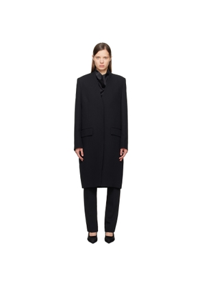 TOTEME Black Deep Pleat Coat