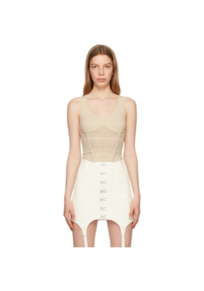 Dion Lee Off-White Corset Tank Top
