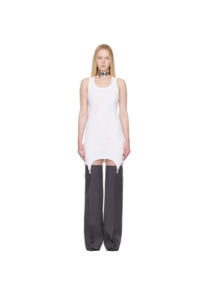 Jean Paul Gaultier White 'The White Garter' Minidress