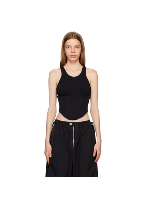 Dion Lee Black Float Tank Top