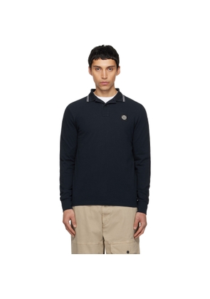 Stone Island Navy 2200012 Organic Cotton Piqué Polo