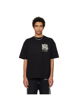 AMIRI Black MA Floral Oversized T-shirt