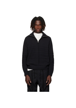 Craig Green Black Tape Knit Polo