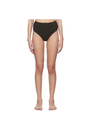 TOTEME Khaki Smocked Bikini Bottom