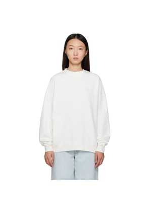 ANINE BING Off-White Miles Framed Monogram Sweatshirt