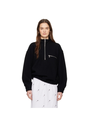 Rier Black Fleece Tourbe Sweatshirt