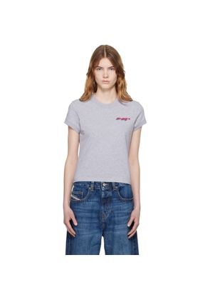 Off-White Gray 'Off-White' Shadow Fitted T-shirt