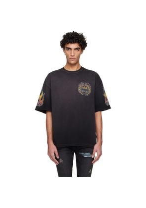AMIRI Black MA Flames Oversized T-shirt