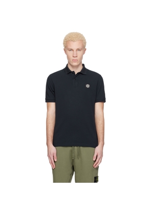 Stone Island Navy 2200008 Organic Cotton Piqué Stretch Polo