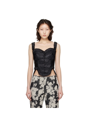 Anna Sui Black Corset Top