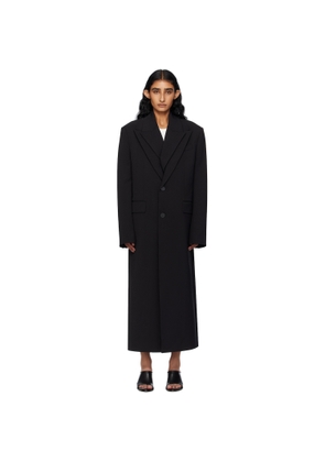 Jean Paul Gaultier Black Double Layer Body Detail Coat