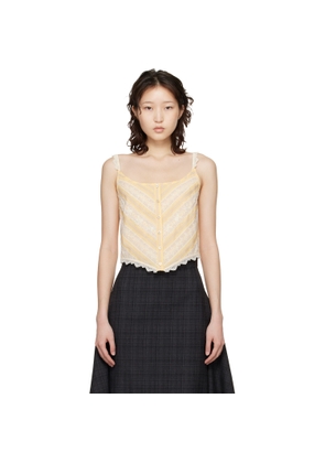 Anna Sui Yellow Corset Top