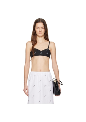 Rier Black Pop Flowers Bralette