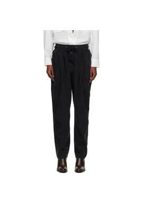 Isabel Marant Black Falcona Fluid Satiny Trousers