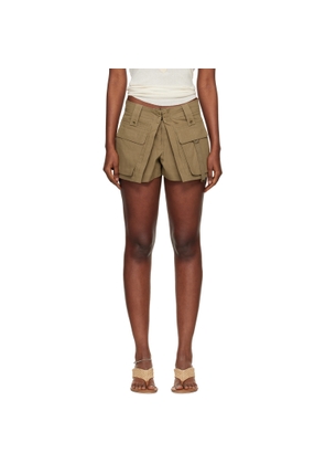 Isabel Marant Brown Barta Cotton Shorts