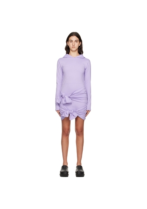 MSGM Purple Hooded Minidress