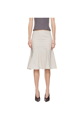 Belle Anna Taupe Kaya Midi Skirt