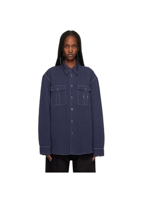 Studio Nicholson Blue Louro Shirt