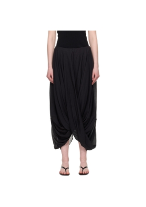 TOTEME Black Cocoon Maxi Skirt