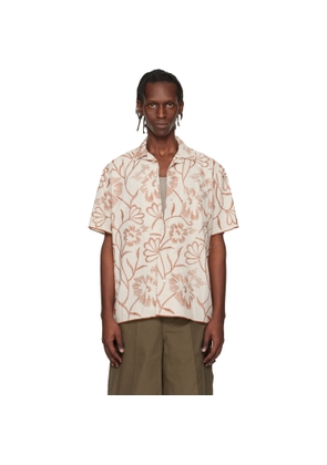 Toga Virilis Beige Embroidery S/S Shirt