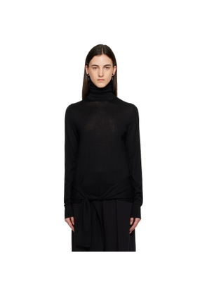 TOTEME Black Double-Sleeve Turtleneck