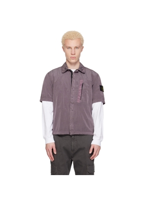 Stone Island Purple 1200028 Nylon Metal ECONYL Shirt